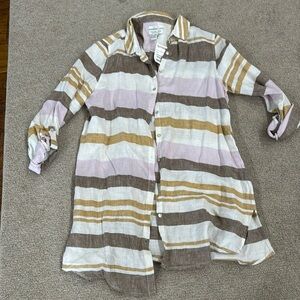 Linen tunic top. NWT